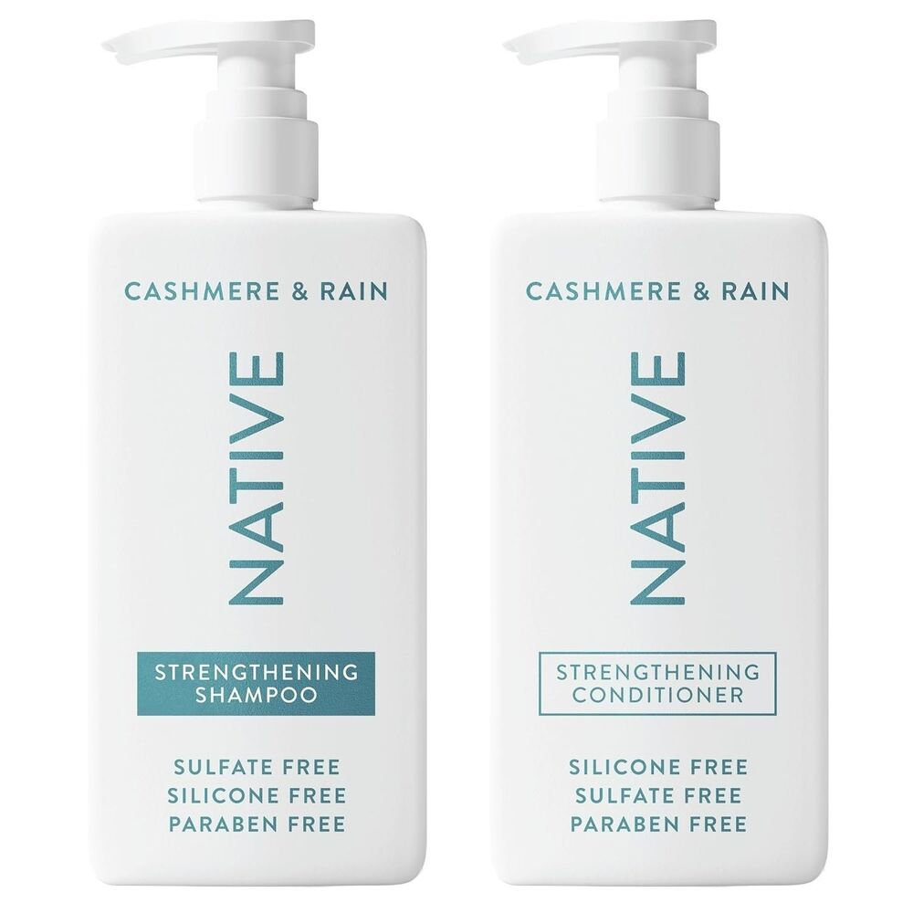 2 Pack Native Cashmere & Rain Shampoo & Conditioner White All Hair Types 16.5oz